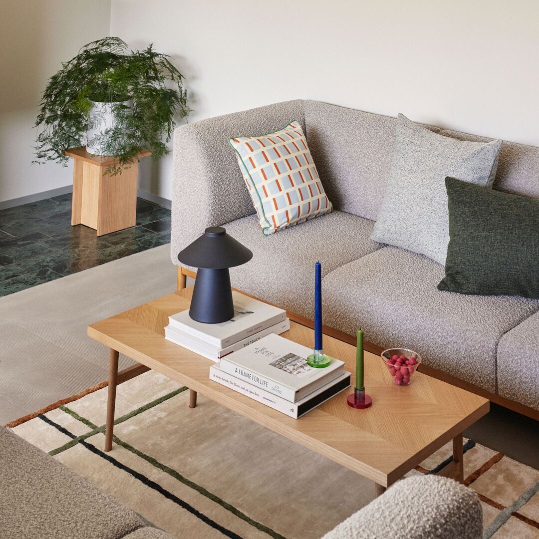 Hübsch  Herringbone Couchtisch von Hübsch  Naturfarben
