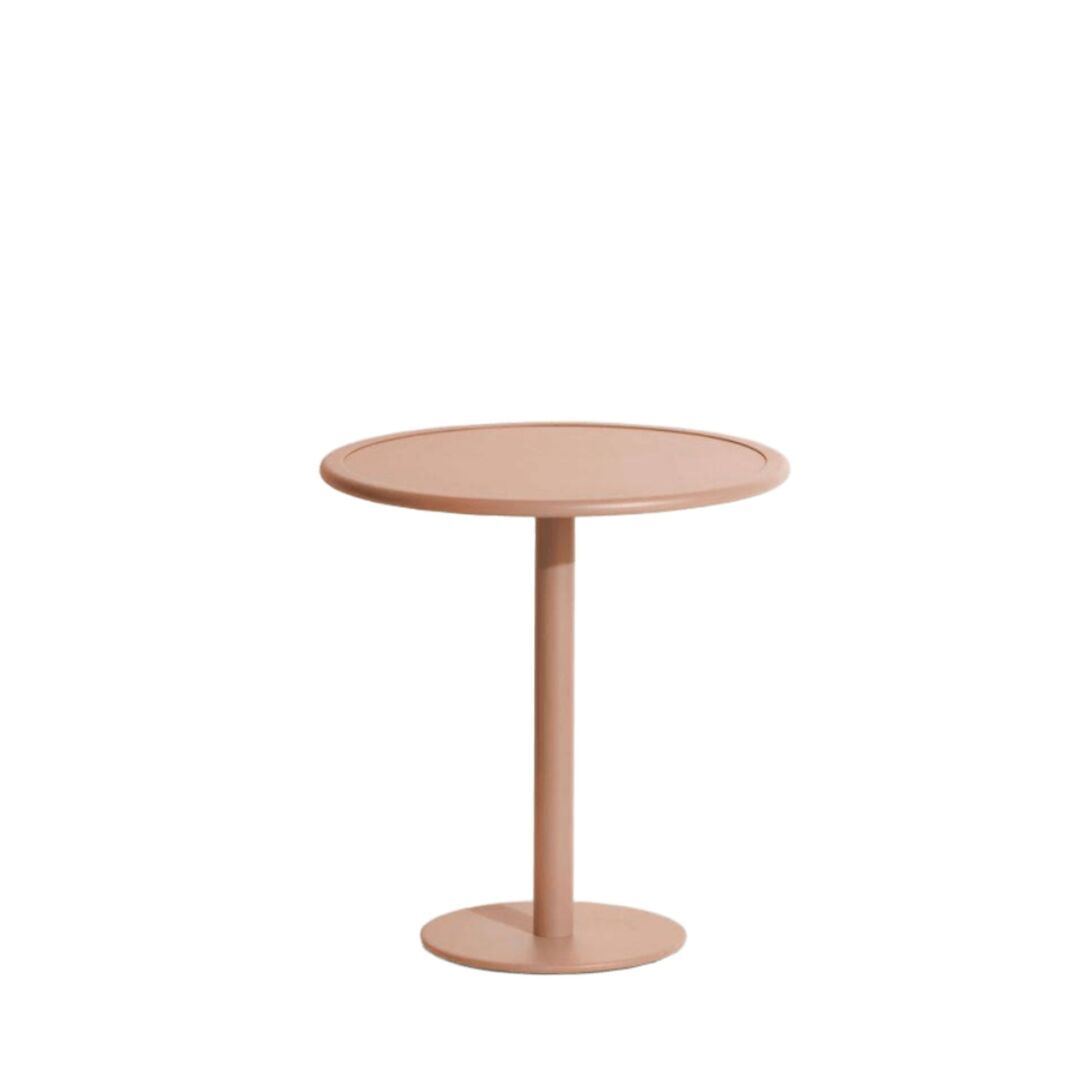 Petite Friture Dining Table Round Week-end von Petite Friture  19 - Blush, Weiss / Weiss