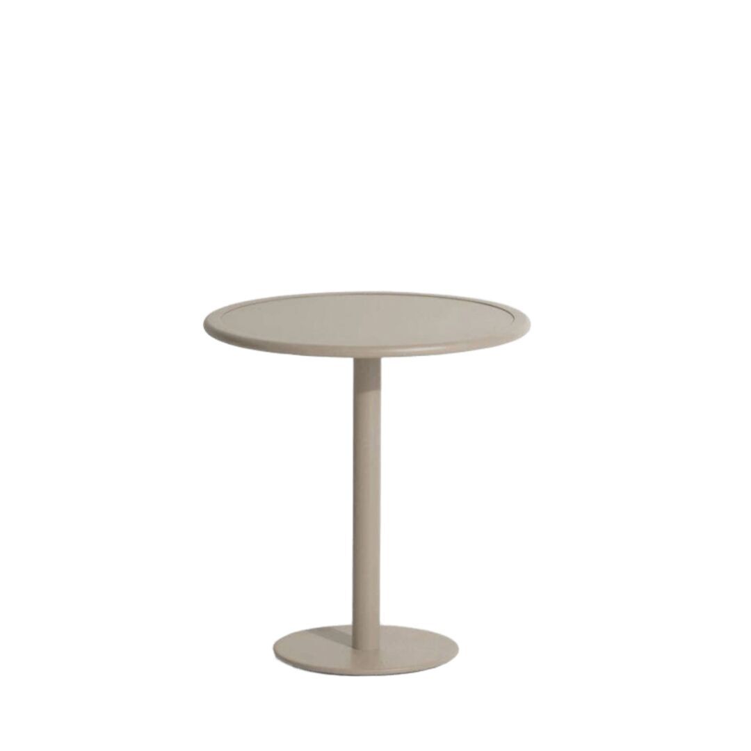 Petite Friture Dining Table Round Week-end von Petite Friture  21 - Dune, Weiss / Weiss