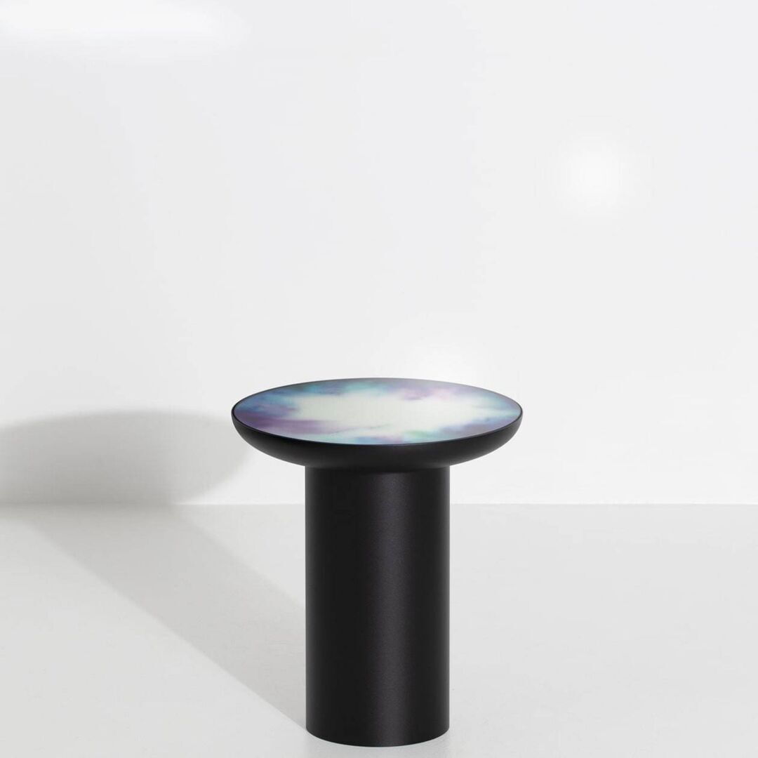 Petite Friture Tall Mirror Table Francis von Petite Friture  Blue and violet watercolour-1