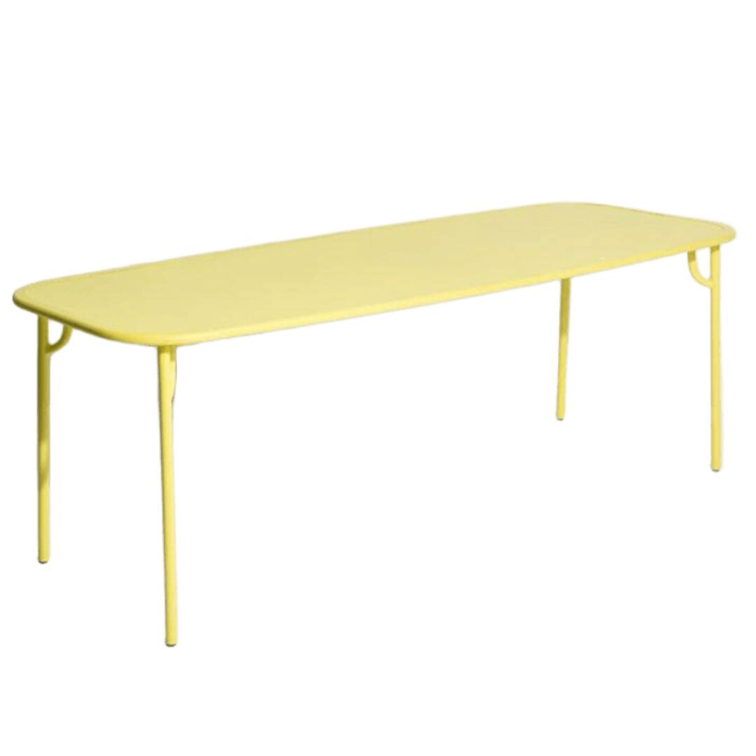 Petite Friture Rechteckiger Tisch WEEK-END von Petite Friture  1016 - Yellow, Large