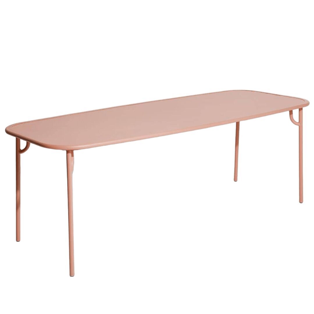 Petite Friture Rechteckiger Tisch WEEK-END von Petite Friture  19 - Blush, Large