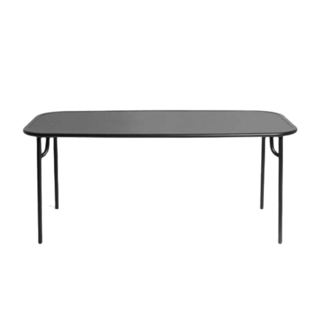 Petite Friture Rechteckiger Tisch WEEK-END von Petite Friture  9005 - Black, Medium 