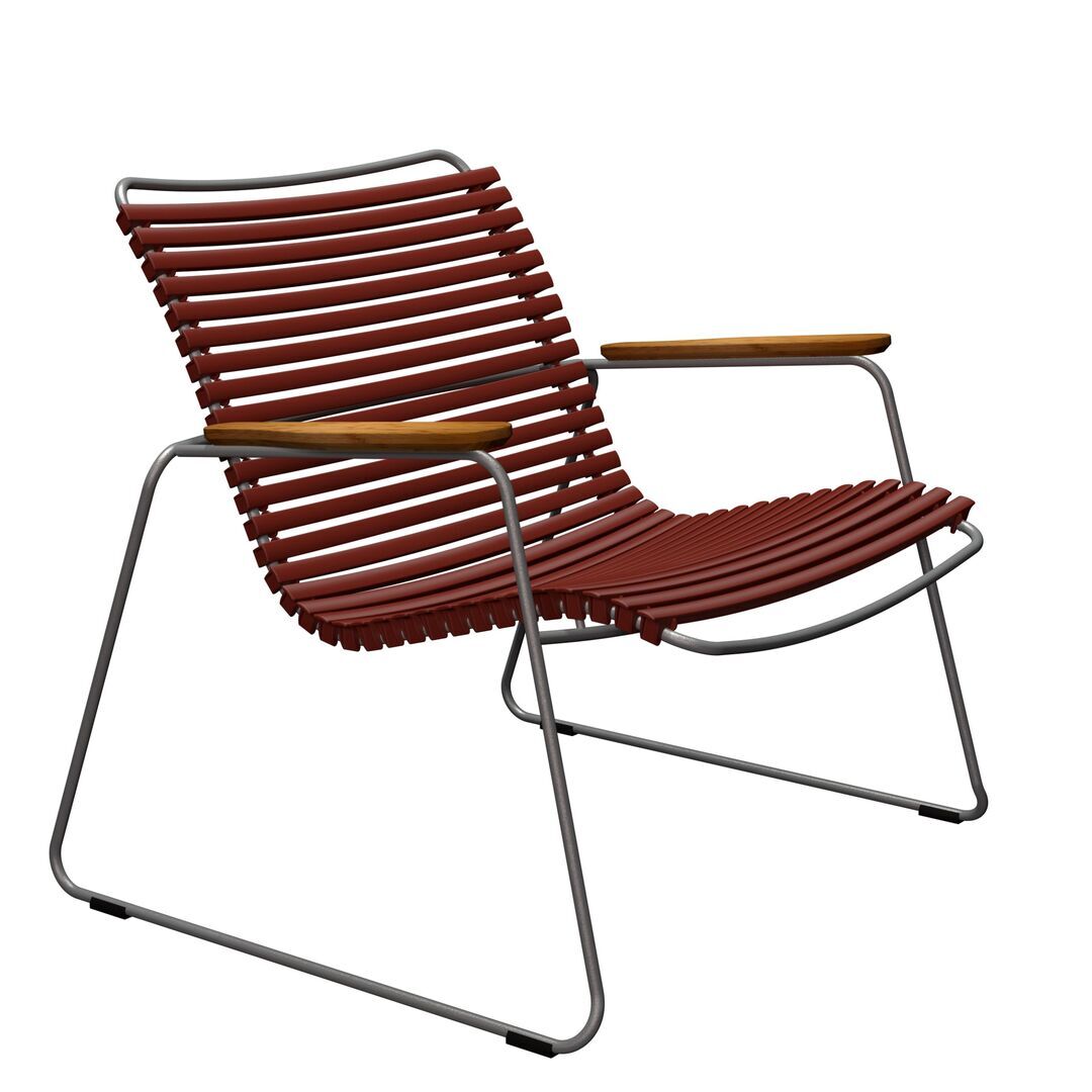 Houe Click Geräumiger Loungesessel von Houe Paprikarot 19