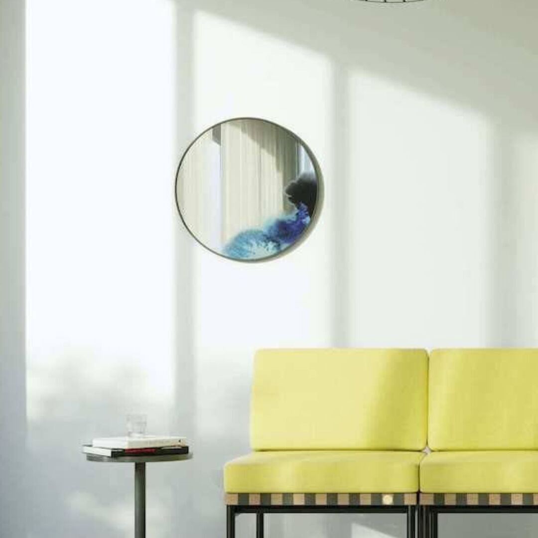 Petite Friture Wandspiegel Francis von Petite Friture Blue, Large-1