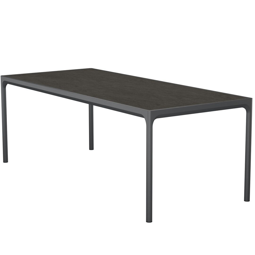 Houe Four Keramik Esstisch von Houe Dunkelgrau 70, L: 210 cm 