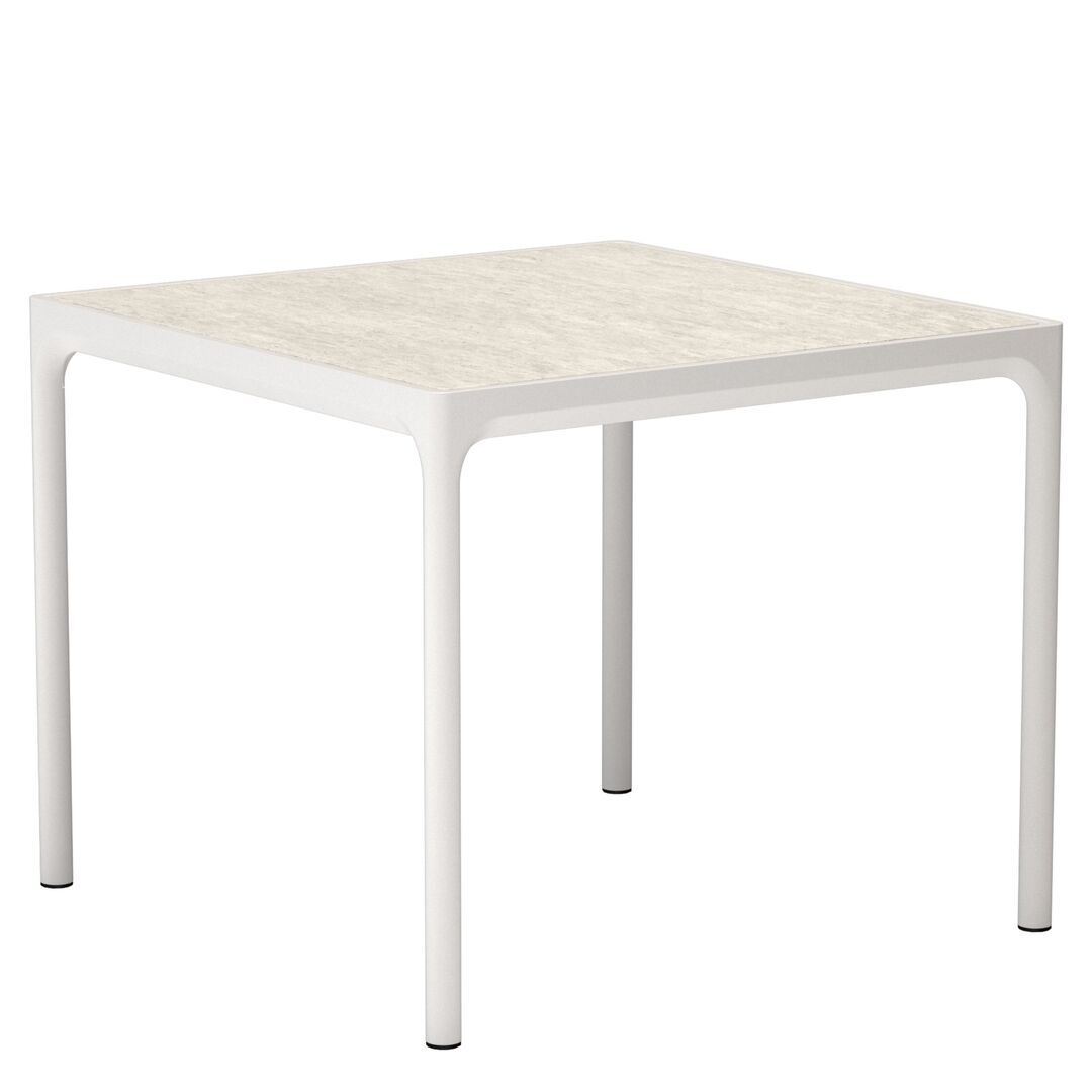 Houe Four Keramik Esstisch von Houe Muted White 08, L: 90 cm 
