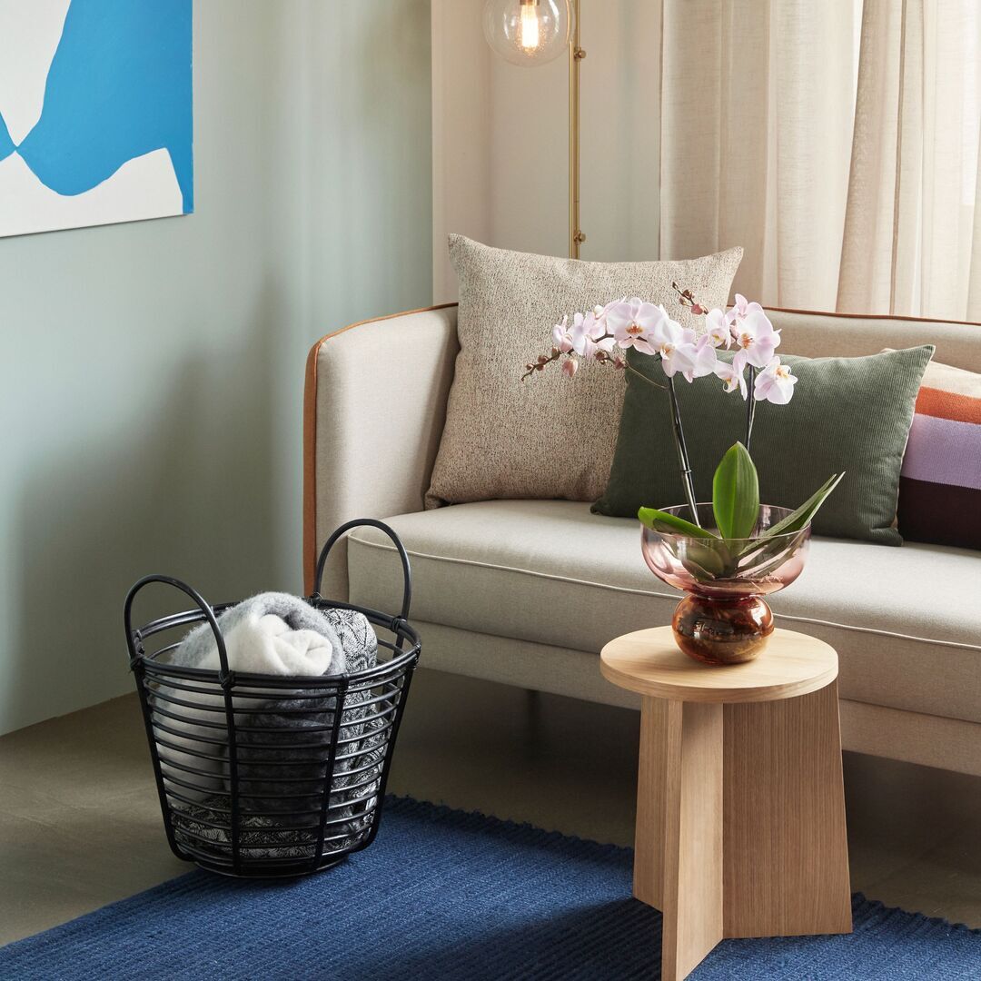 Huebsch Hocker Eiche natur h42cm