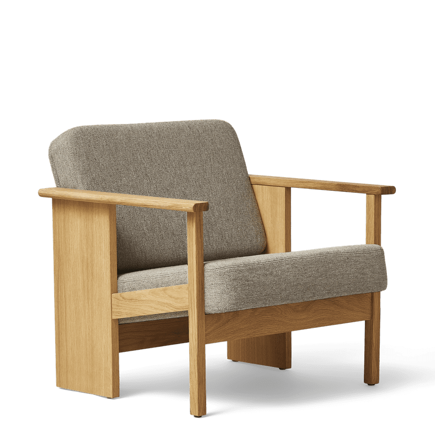 Form & Refine Block Lounge Chair Eiche geölt