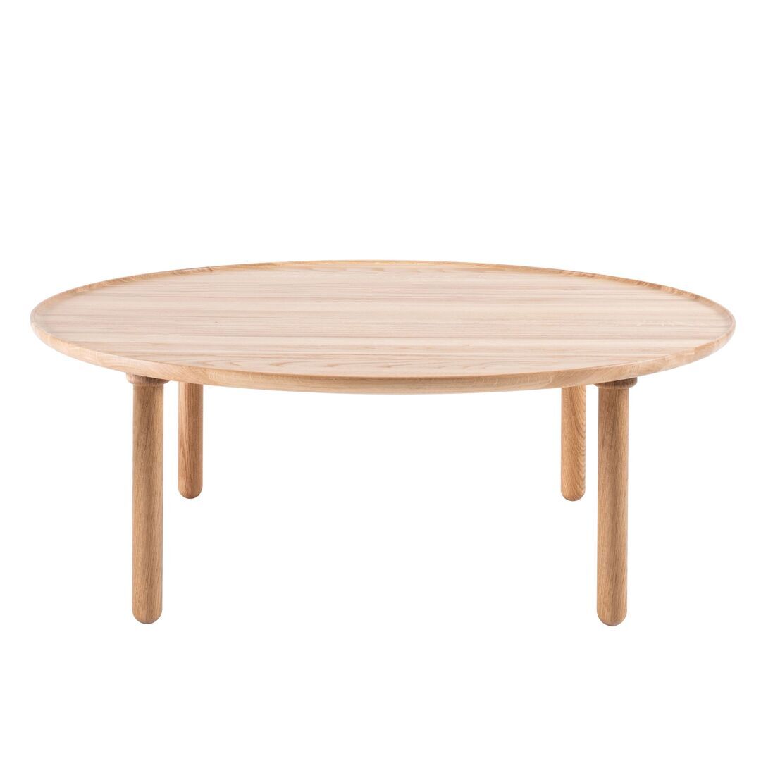 Gazzda Mu Rund Couctisch  von Gazzda Eiche geölt - Weiss geölt