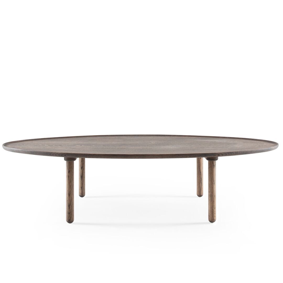 Gazzda Mu Couchtisch von Gazzda Eiche geölt - Geräucherte Eiche Öl, B: 150 cm / T: 80 cm / H: 36 cm