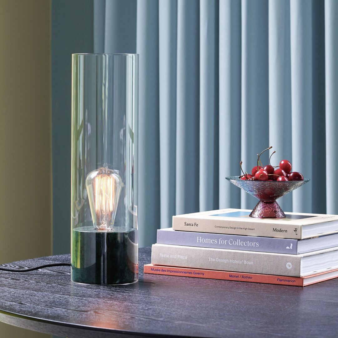 Huebsch Tischlampe Marmor/Glas grünHuebsch Tischlampe Marmor/Glas grün