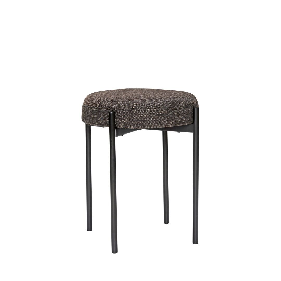 Hübsch  Silo Hocker von Hübsch Schwarz
