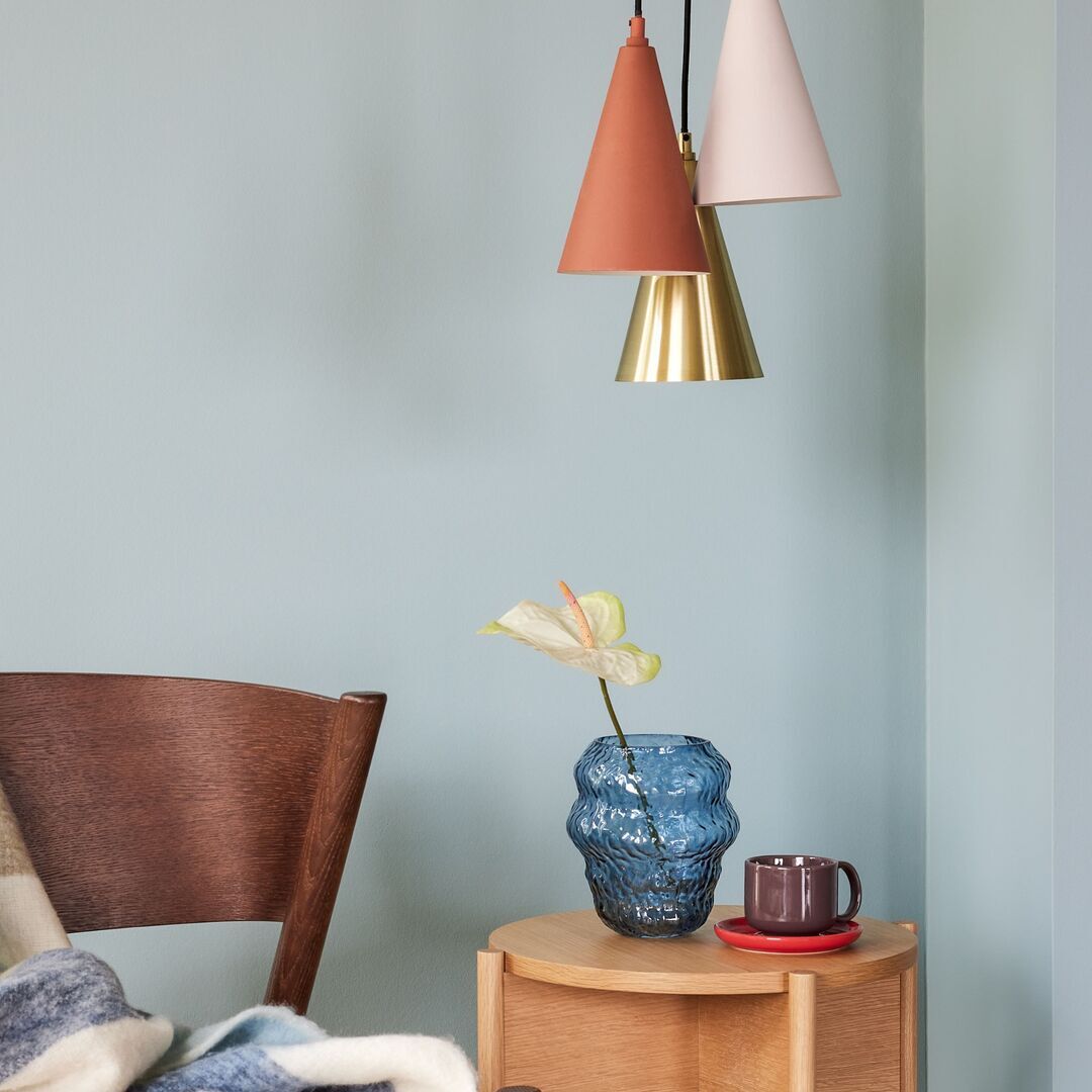 Huebsch Lampe Metall Braun/Messing/Beige