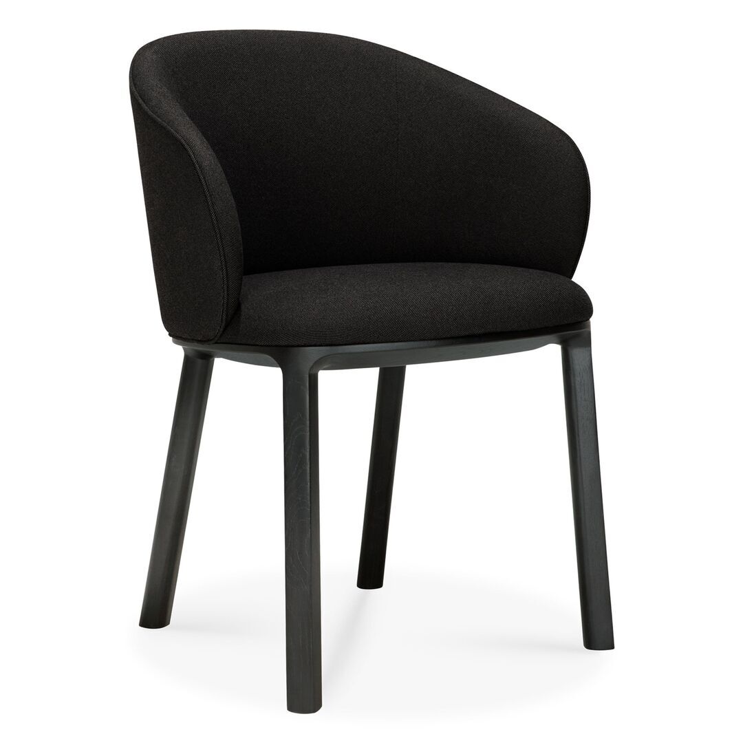 Ethnicraft Unda Stuhl von Ethnicraft Eichenholz / Holzkohle