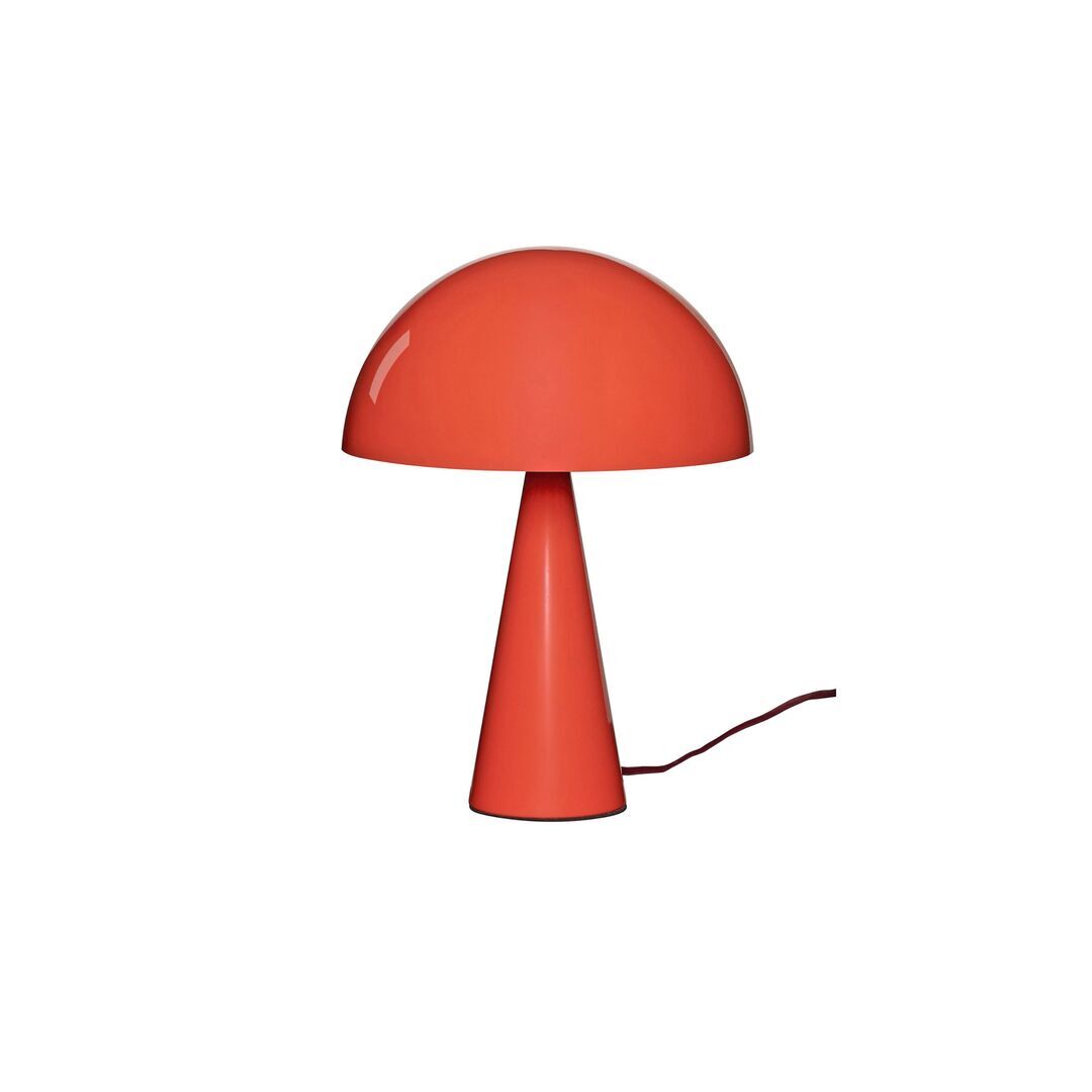 Hübsch  Mush Tischlampe Mini von Hübsch Leuchtend Rot