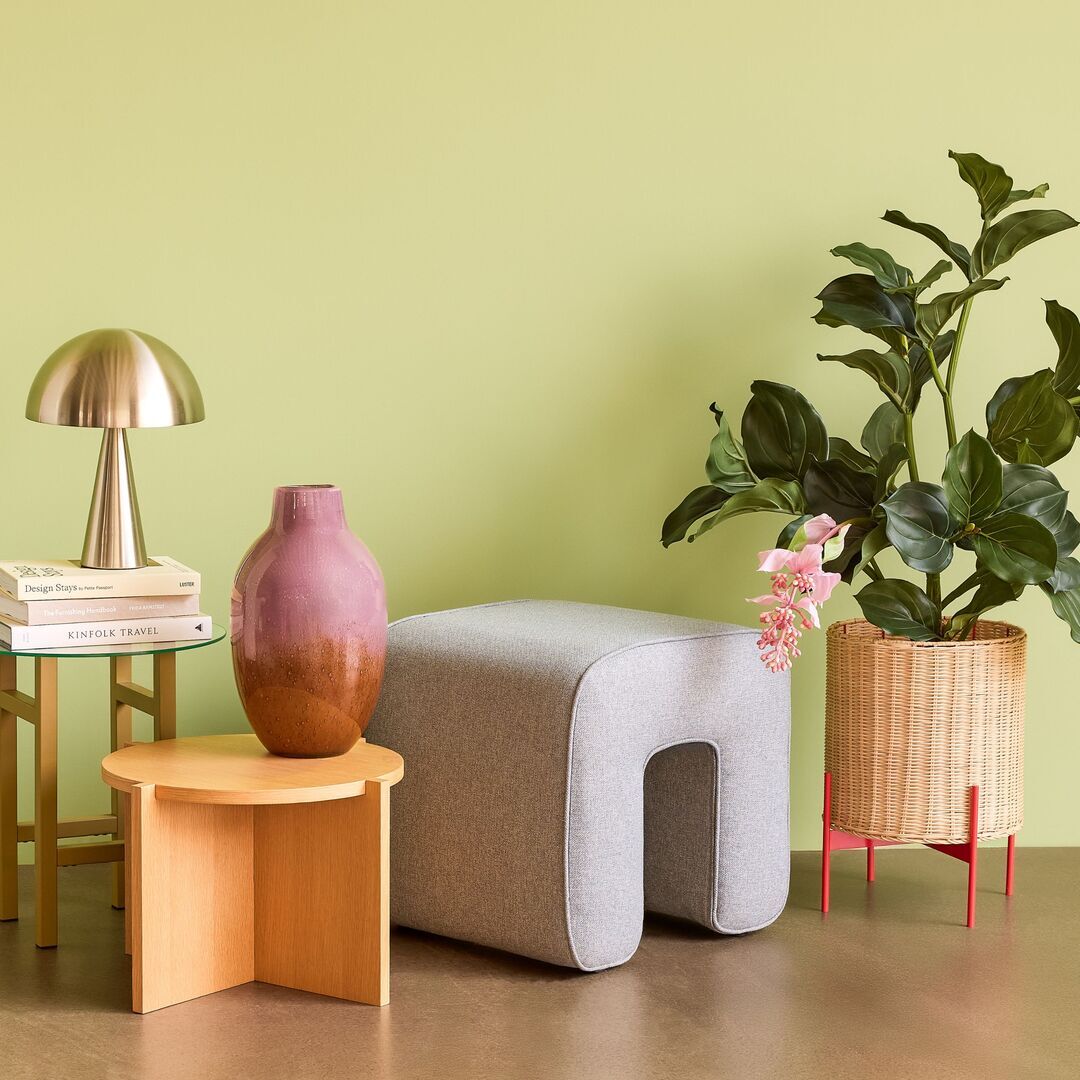 Hübsch  Mush Tischlampe Mini von Hübsch Messingfarben