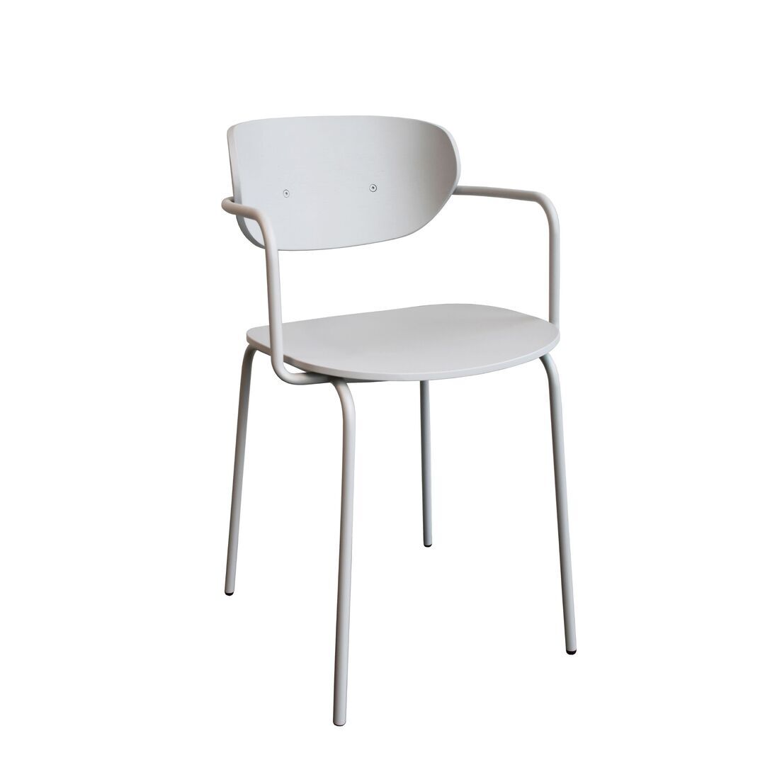 Hübsch   Arch Armlehnstuhl von Hübsch Hellgrau