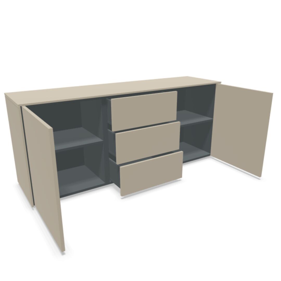 Müller Small Living Sideboard Kombination 5 Aventa von Müller Small Living Steingrau