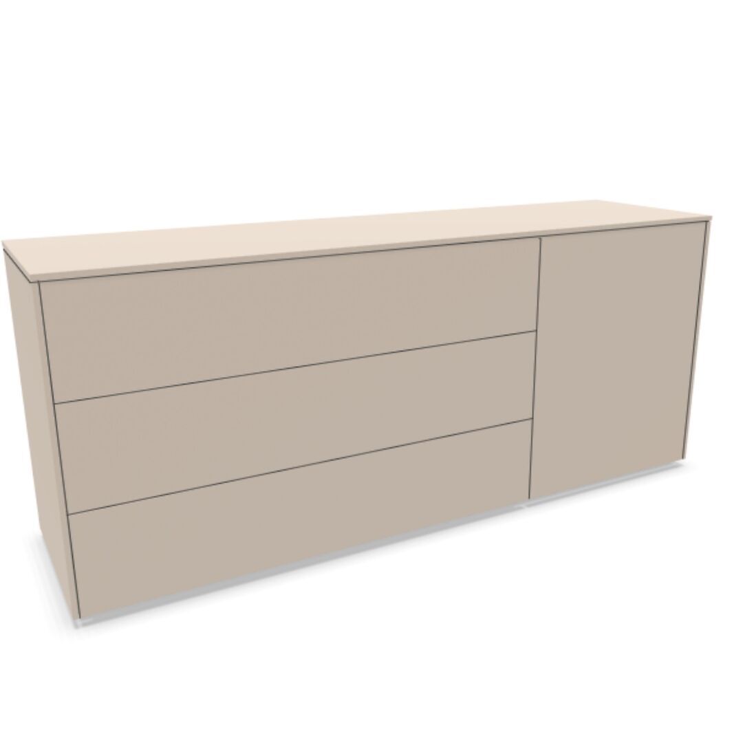Müller Small Living Sideboard Kombination 1 Aventa von Müller Small Living Kaschmirgrau