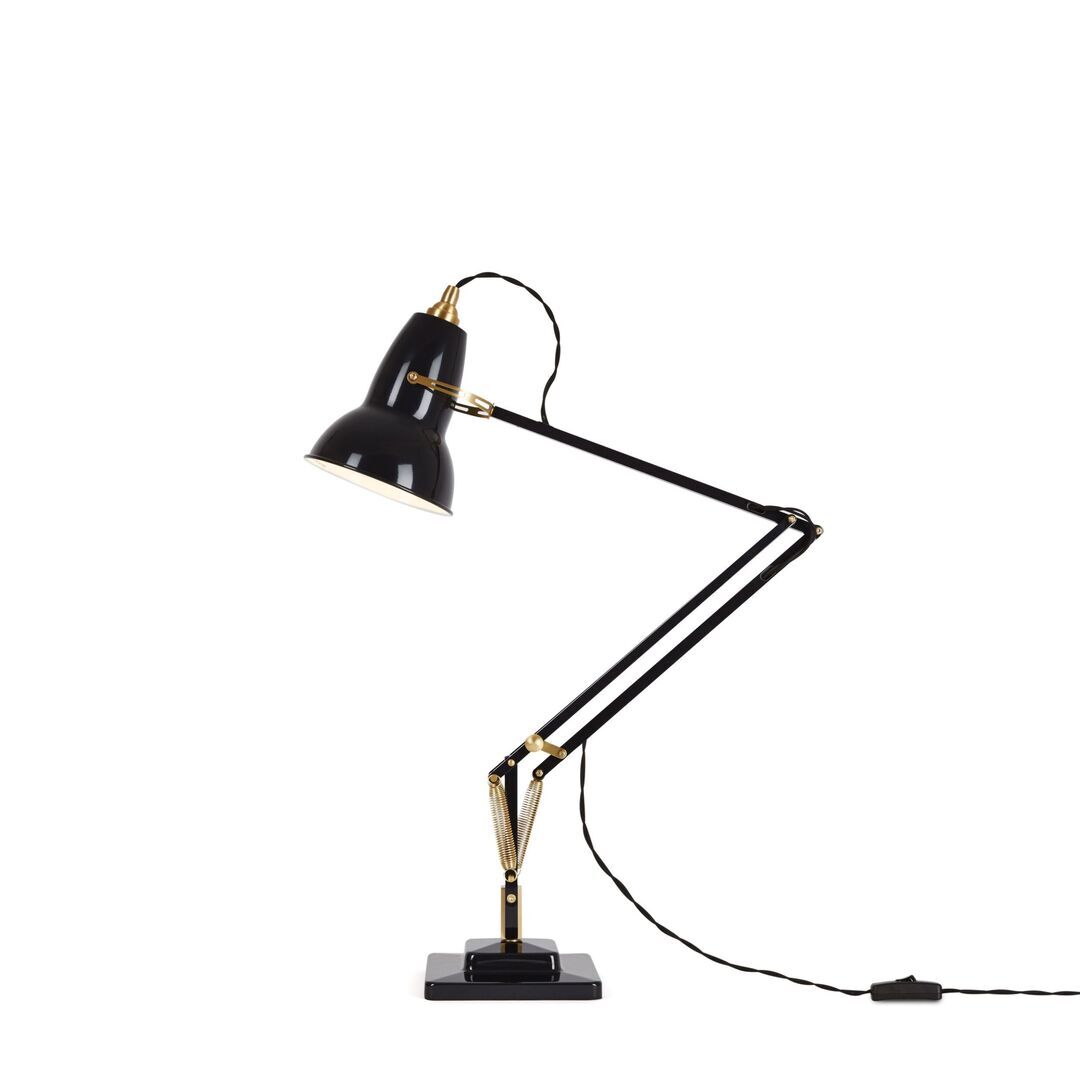 Anglepoise Schreibtischlampe 1227 von Anglepoise  Tiefschwarz  / Messing 