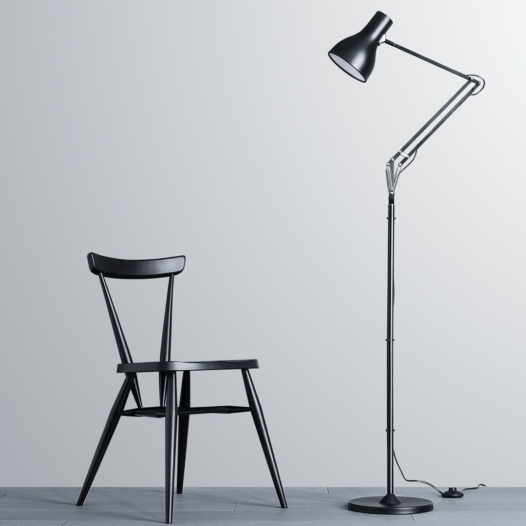 Anglepoise Stehleuchte 75 von Anglepoise  Tiefschwarz-1