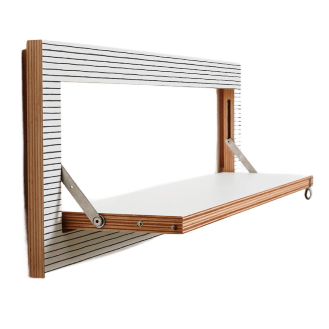 Ambivalenz 'Fläpps' Regal 80 x 27 cm - Watercolor Stripes Watercolor Stripes, B: 80 cm / H: 27 cm 