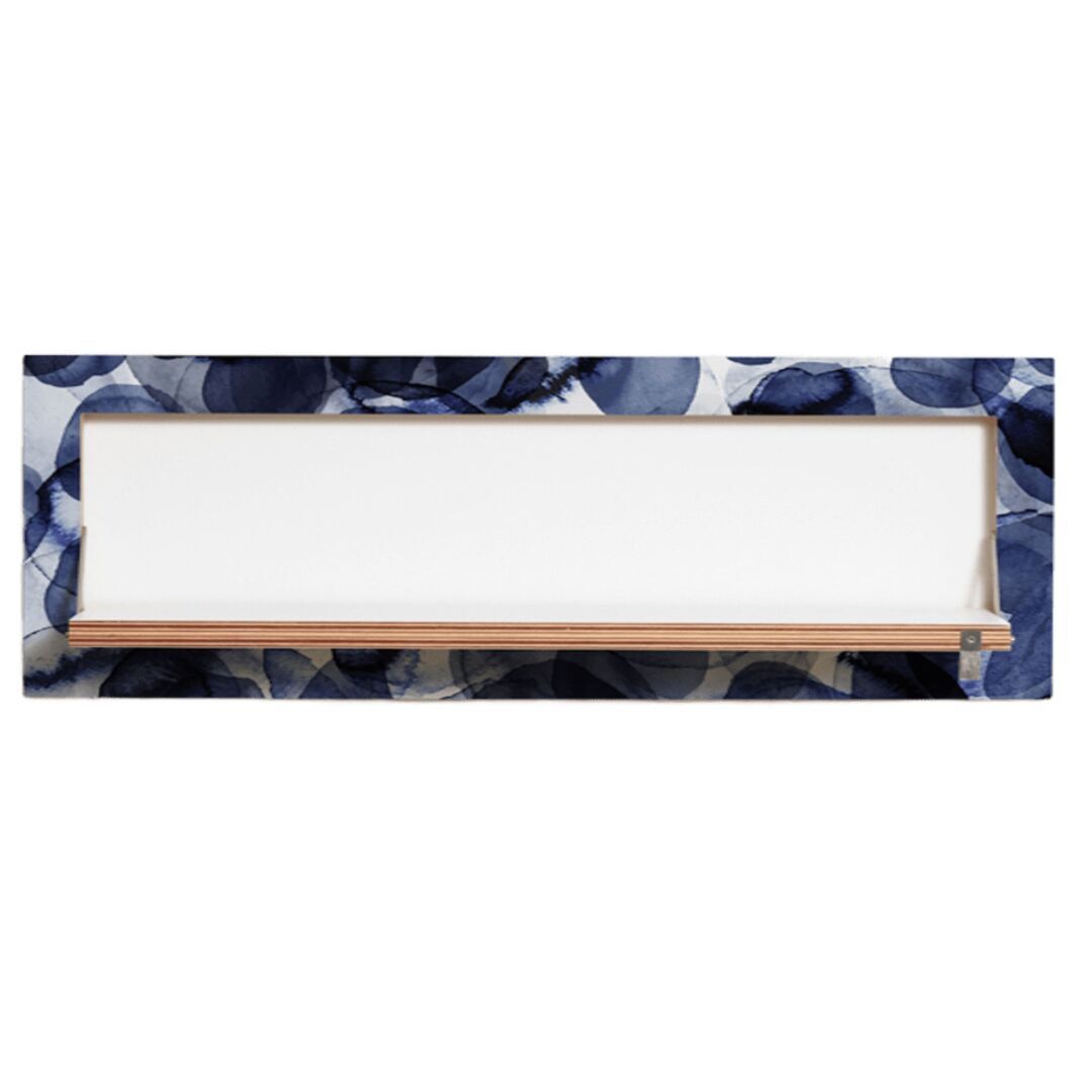Ambivalenz 'Fläpps' Regal 80 x 27 cm - Bubbles Indigo Bubbles Indigo, B: 80 cm / H: 27 cm 