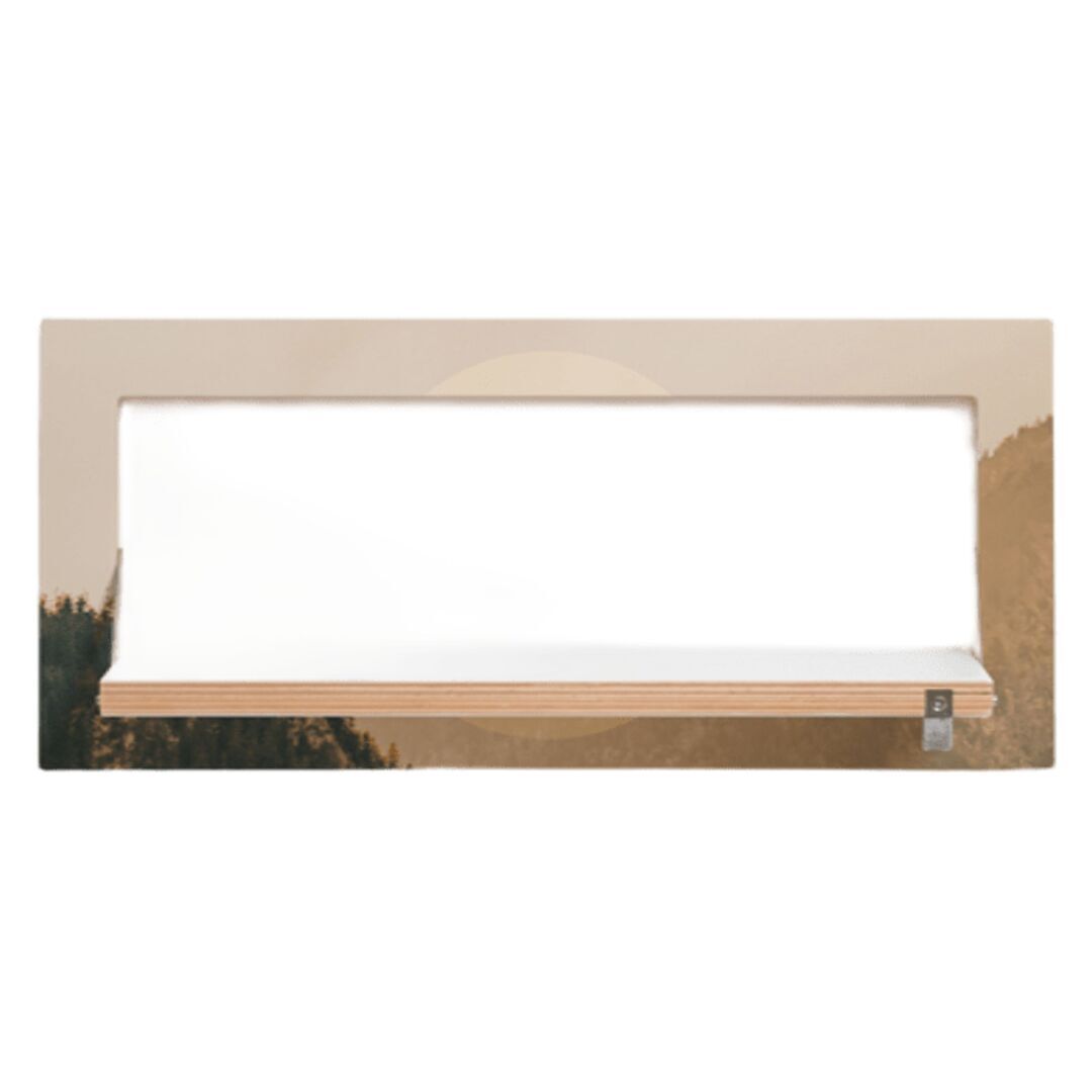 Ambivalenz 'Fläpps' Regal 60 x 27 cm - Alps Alps, B: 60 cm / H: 27 cm 