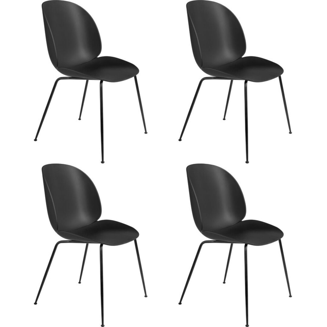Ungepolsterter Stuhl Beetle im 4er Set von Gubi