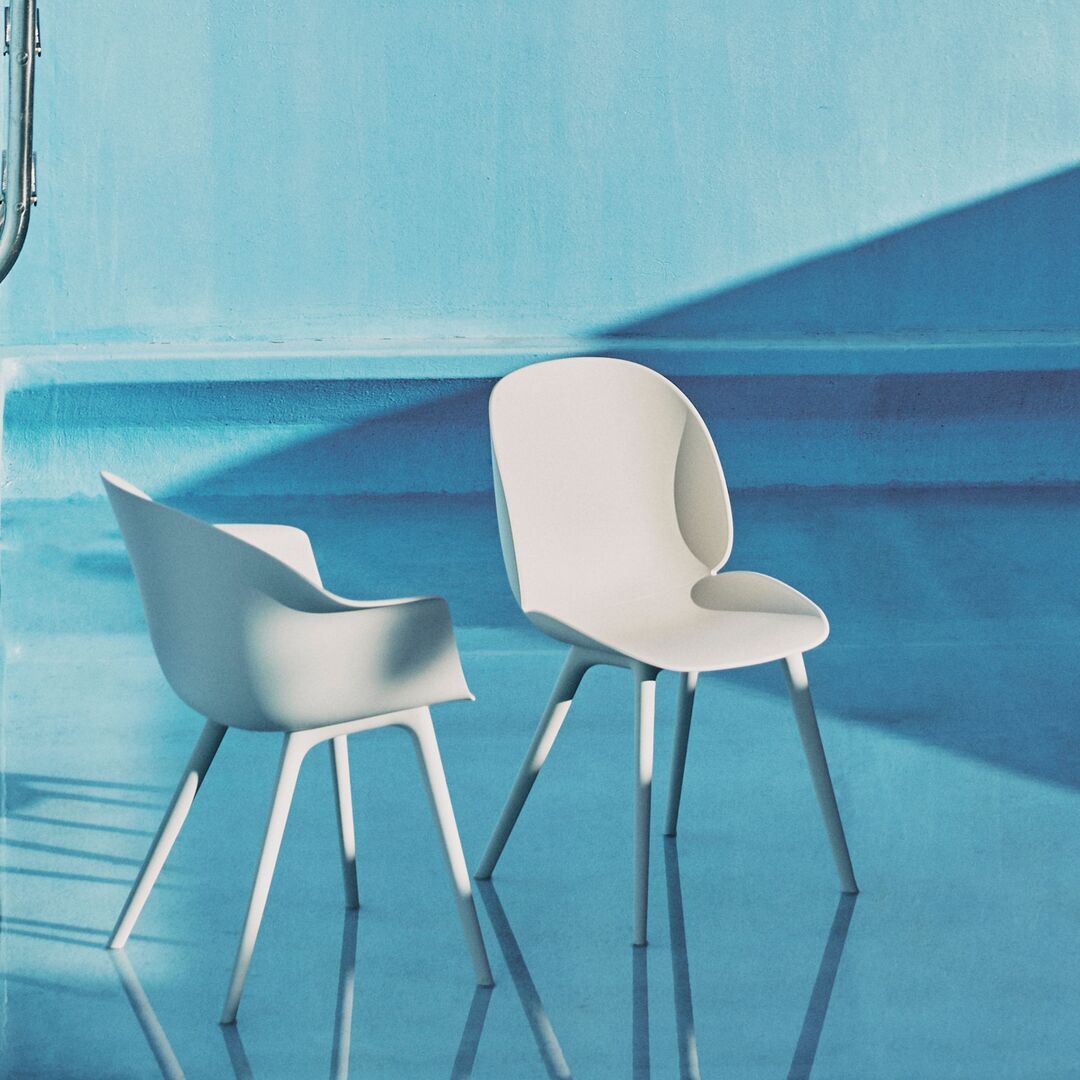 Ungepolsterter Stuhl Beetle im 4er Set von Gubi