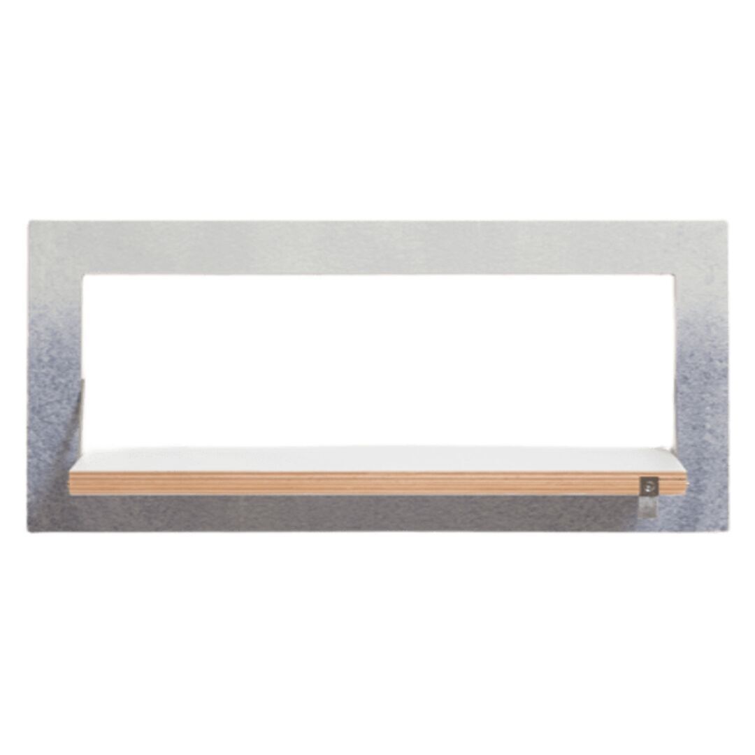 Ambivalenz 'Fläpps' Regal 60 x 27 cm - Fading Grey Fading Grey, B: 60 cm / H: 27 cm 