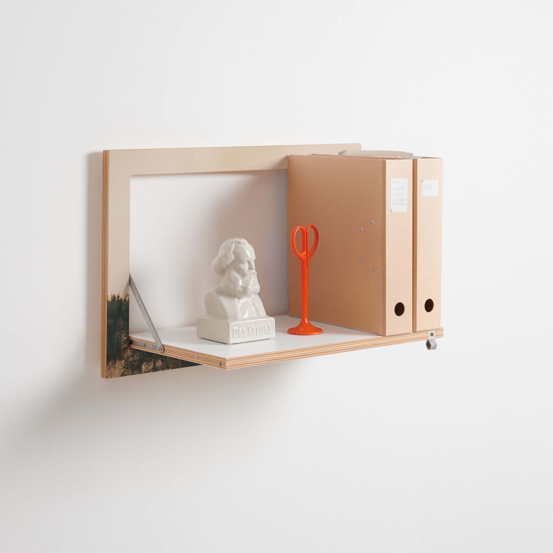 Ambivalenz 'Fläpps' 1-er Regal 60 x 40 cm - Alps Alps, B: 60 cm / H: 40 cm 
