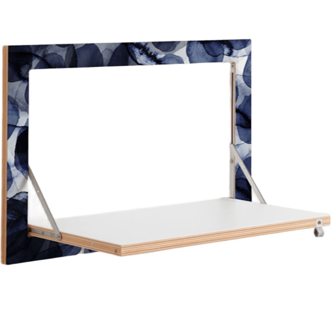 Ambivalenz 'Fläpps' 1-er Regal 60 x 40 cm - Bubbles Indigo Bubbles Indigo, B: 60 cm / H: 40 cm 