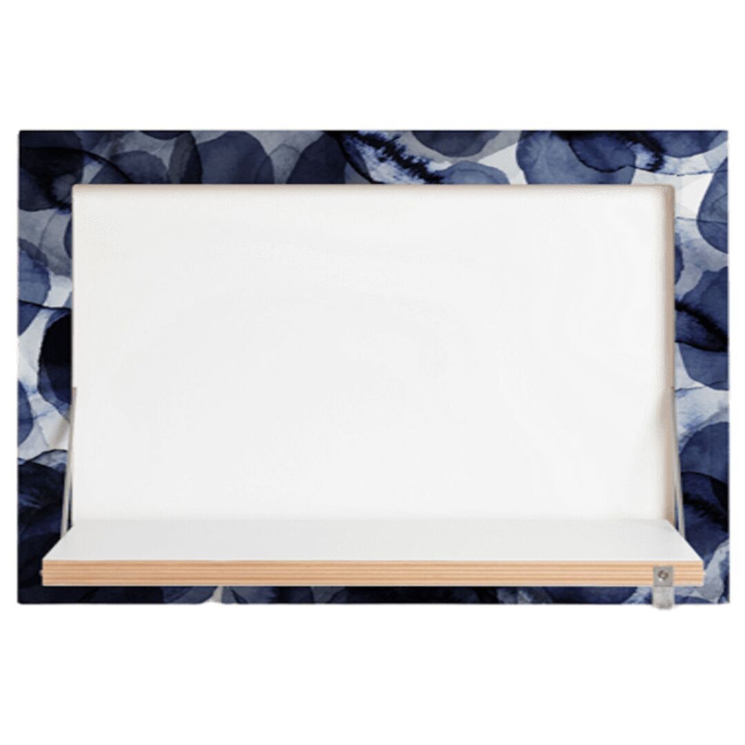 Ambivalenz 'Fläpps' 1-er Regal 60 x 40 cm - Bubbles Indigo Bubbles Indigo, B: 60 cm / H: 40 cm 