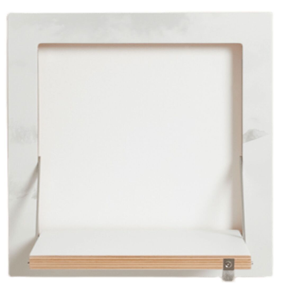 Ambivalenz 'Fläpps' 1-er Regal 40 x 40 cm - Vallunaraju Vallunaraju, B: 40 cm / H: 40 cm 