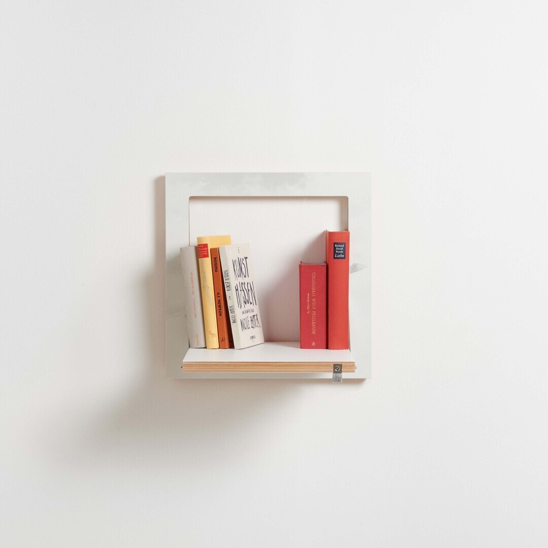 Ambivalenz 'Fläpps' 1-er Regal 40 x 40 cm - Vallunaraju Vallunaraju, B: 40 cm / H: 40 cm 