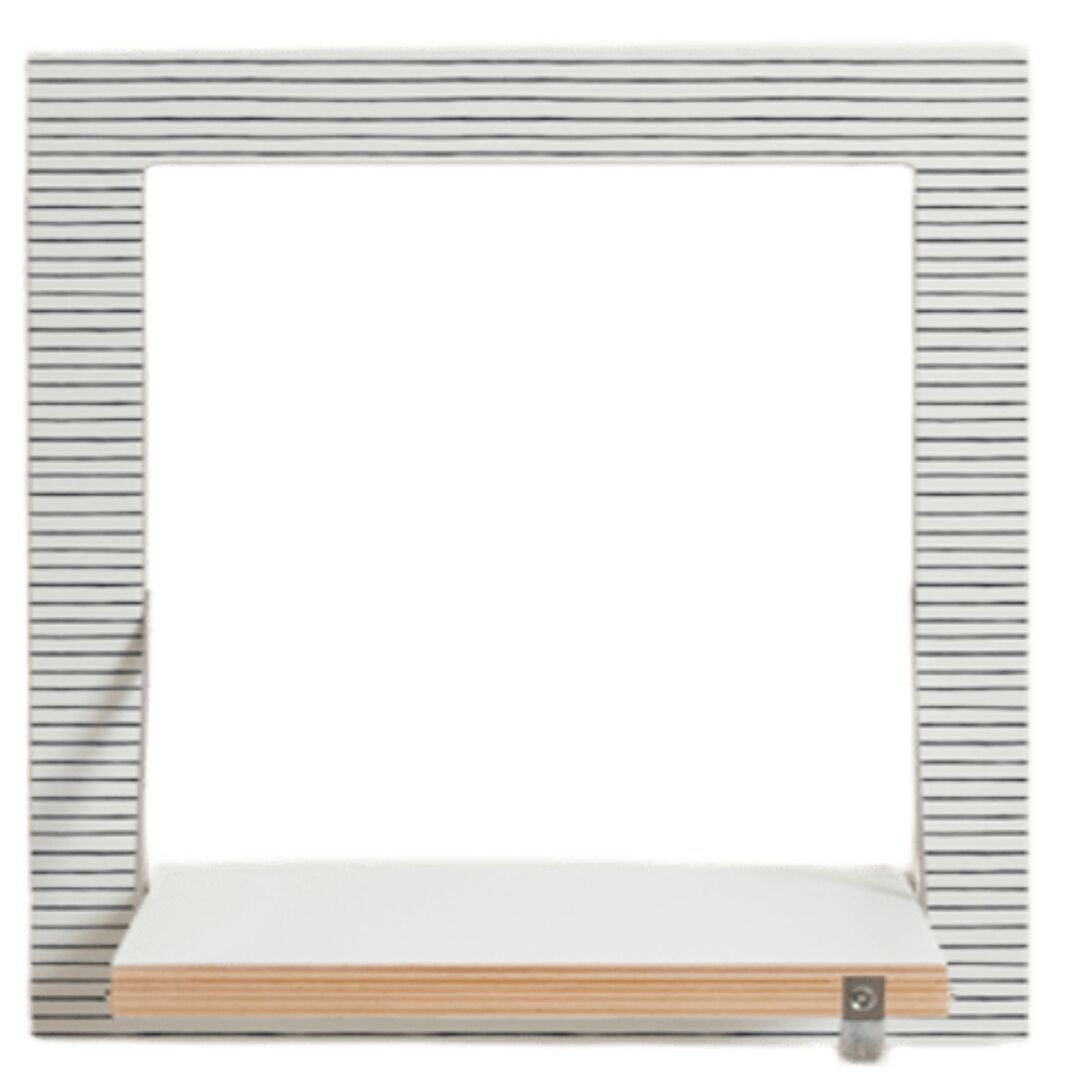 Ambivalenz 'Fläpps' 1-er Regal 40 x 40 cm - Watercolor Stripes Watercolor Stripes, B: 40 cm / H: 40 cm 