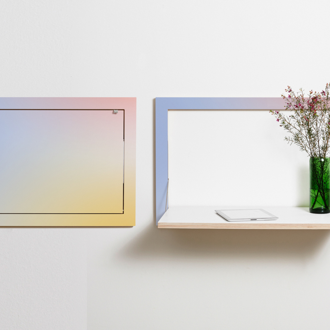 Ambivalenz 'Fläpps' Sekretär 80 x 50 cm - Sunrise Sunrise, B: 80 cm / H: 50 cm 