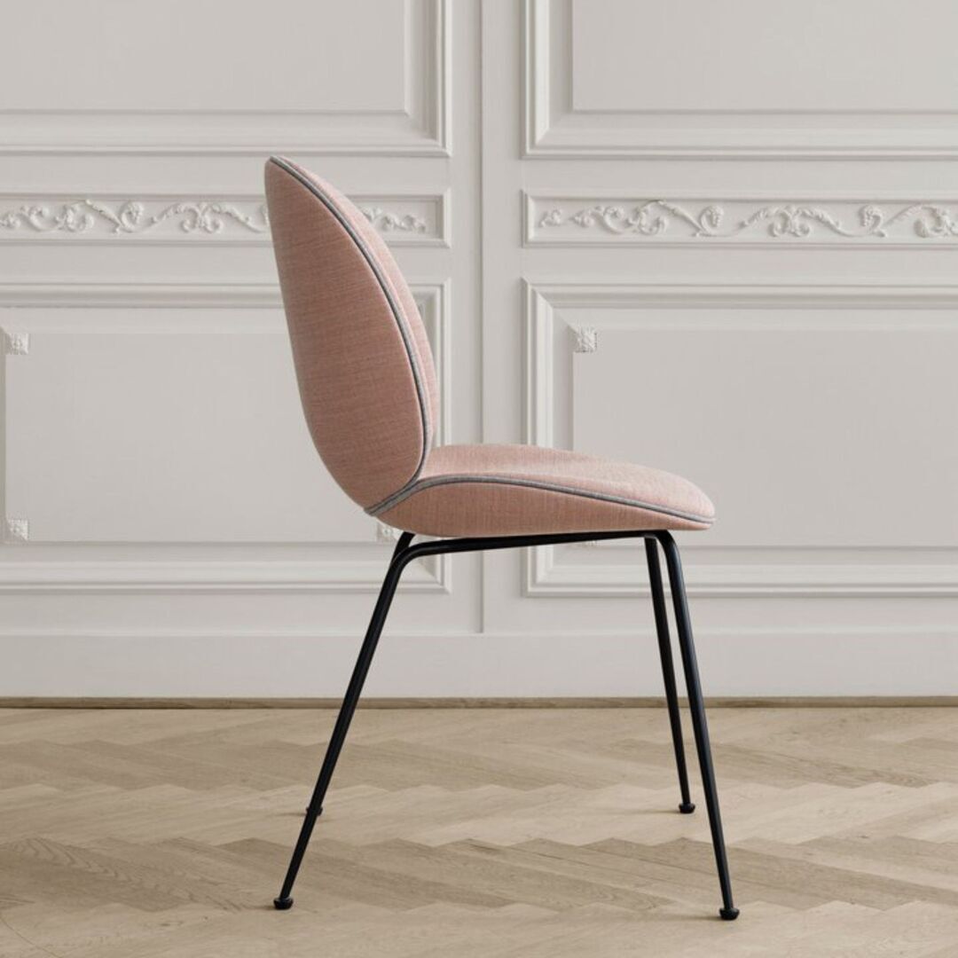 Polsterstuhl in Samt Beetle im 4er Set von Gubi