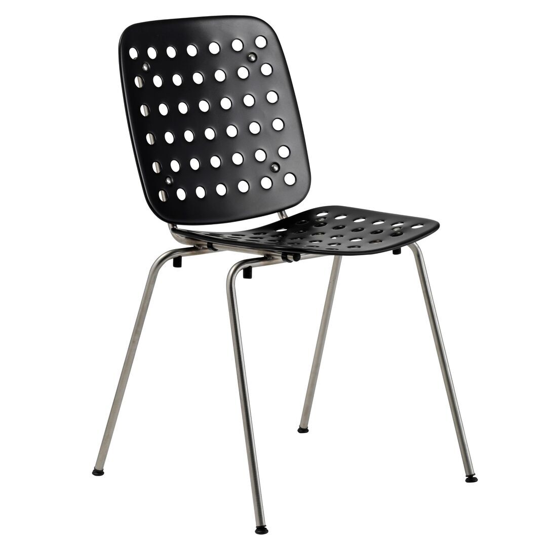 Seledue 'Coray' Stapelstuhl  Schwarz - RAL 9005