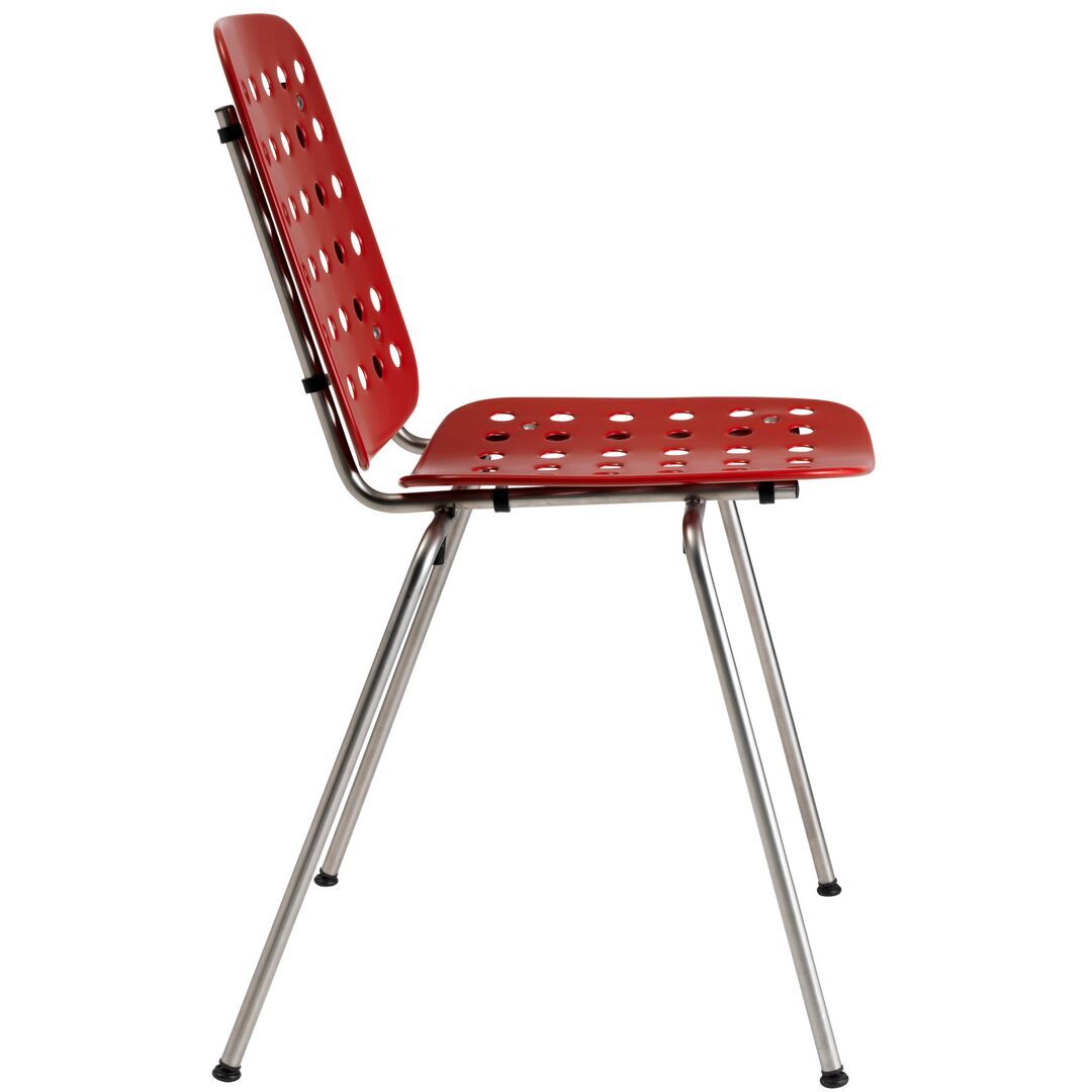 Seledue,'Coray' Stapelstuhl,Rot - RAL 3000,Garten,Gartenstuhl