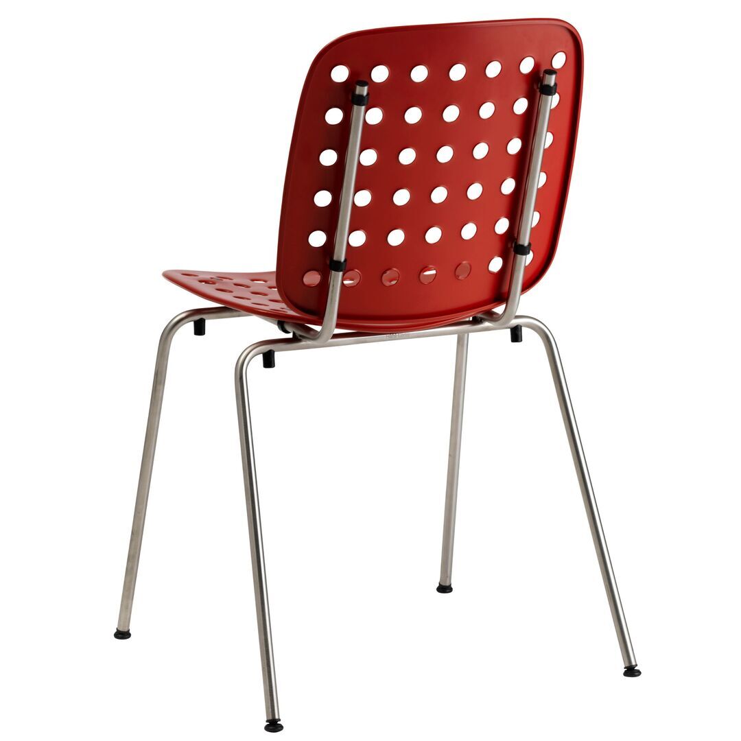 Seledue,'Coray' Stapelstuhl,Rot - RAL 3000,Garten,Gartenstuhl