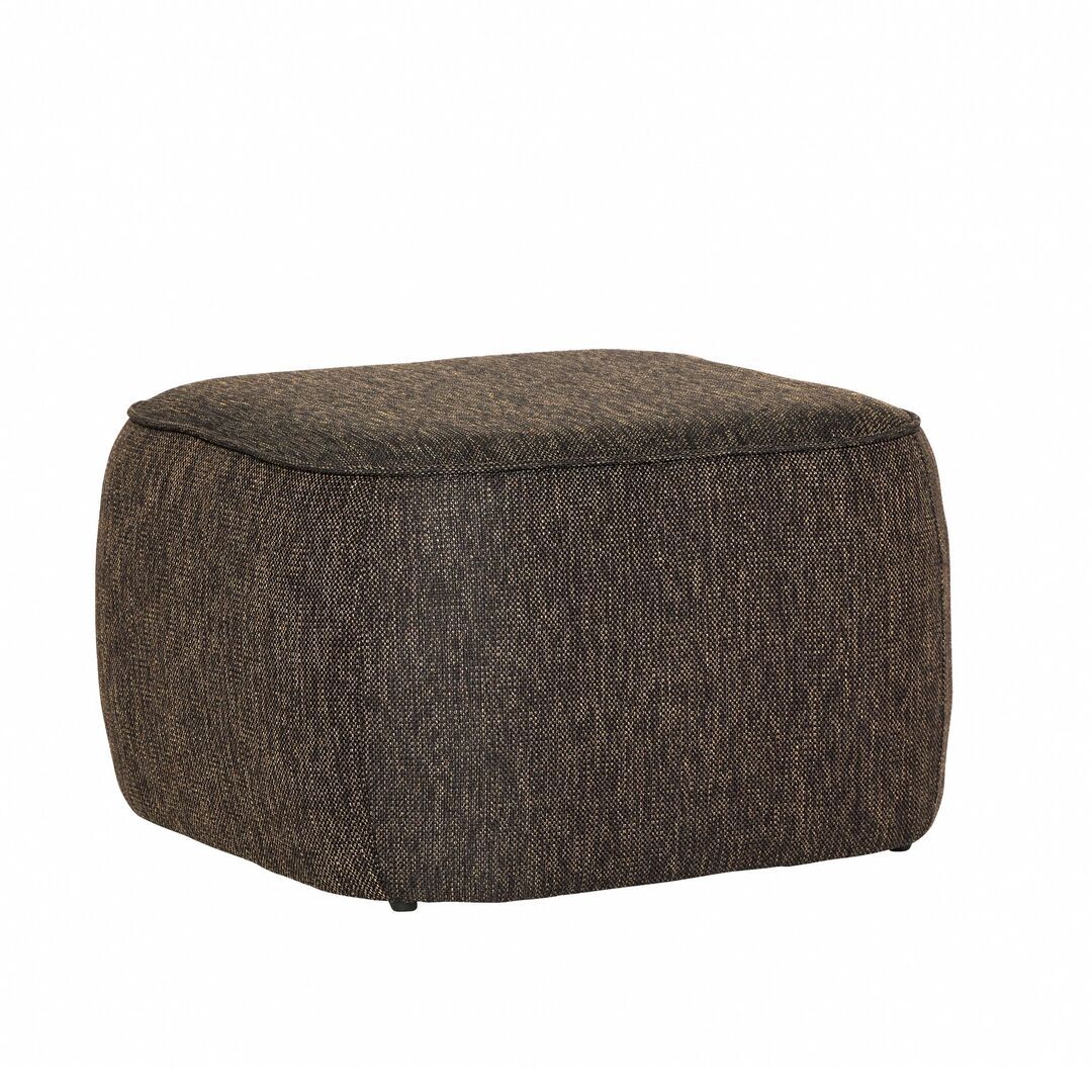 Hübsch  Cube Pouf von Hübsch Dunkelbraun