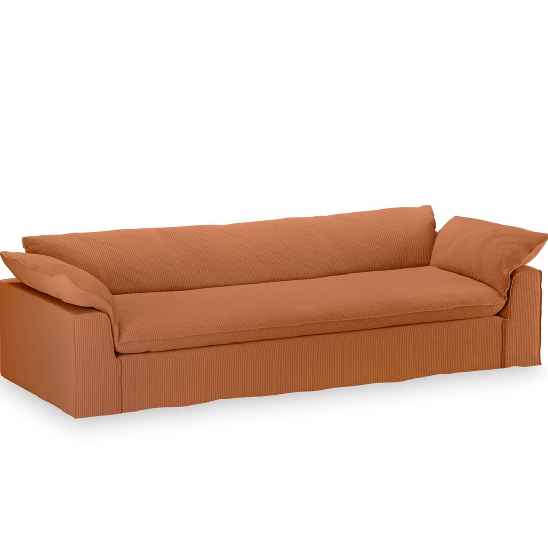 HK Living 4-Sitzer Sofa Nomad von HK Living Corduroy Rib, Dusty Orange