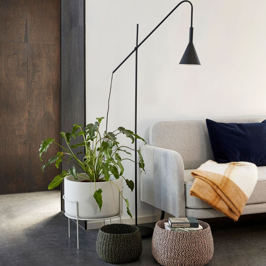 Hübsch  Eyrie Körbe im 2er Set von Hübsch  Schwarz/Rosa