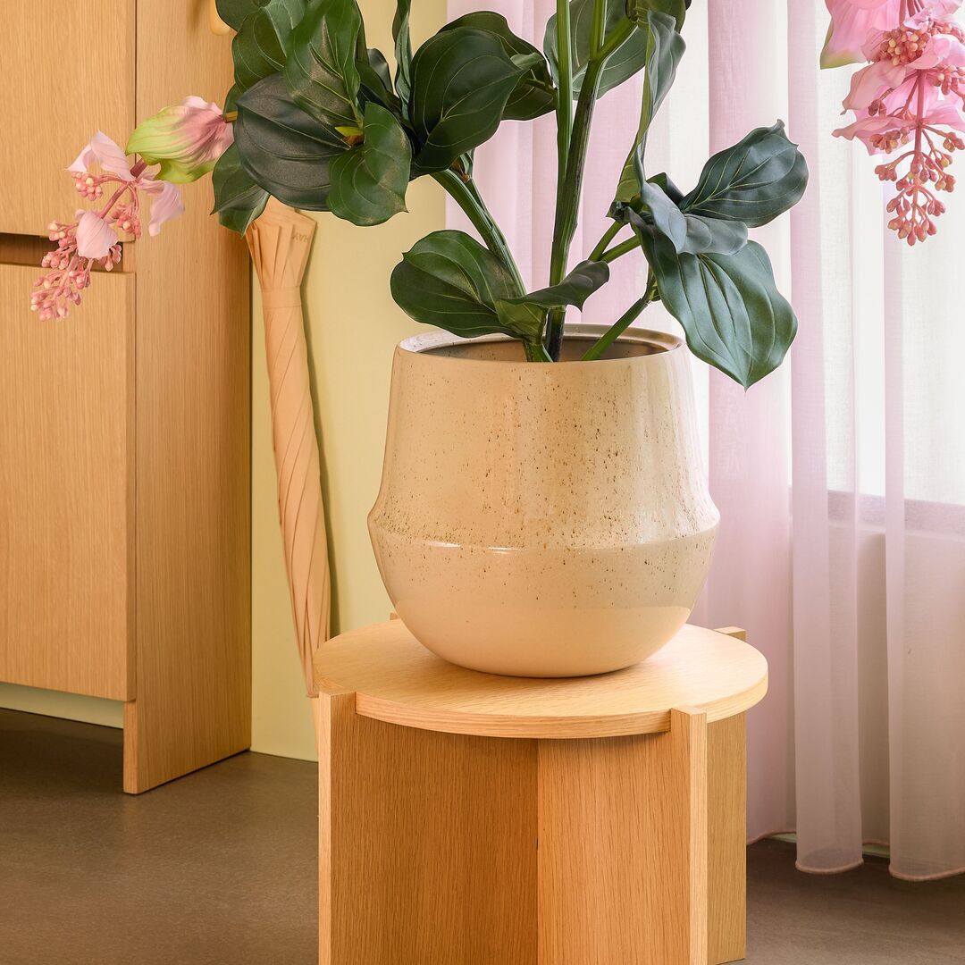 Hübsch  Vibe Töpfe im 2er Set von Hübsch Sandfarben