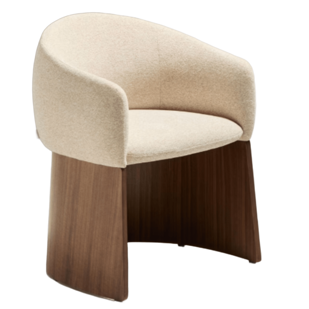 Kave Home Stuhl Bosca von Kave Home Beige / Walnuss Finish