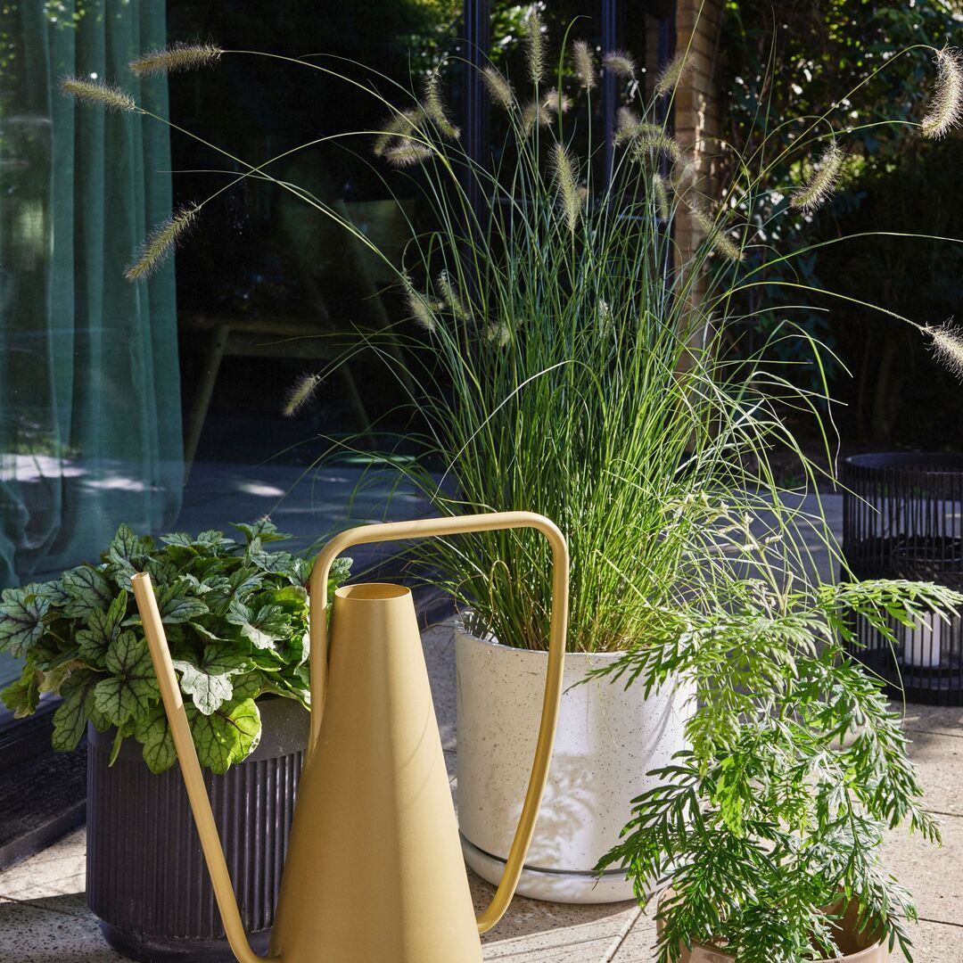 Hübsch  Ripple Töpfe im 2er Set von Hübsch Dunkelgrau