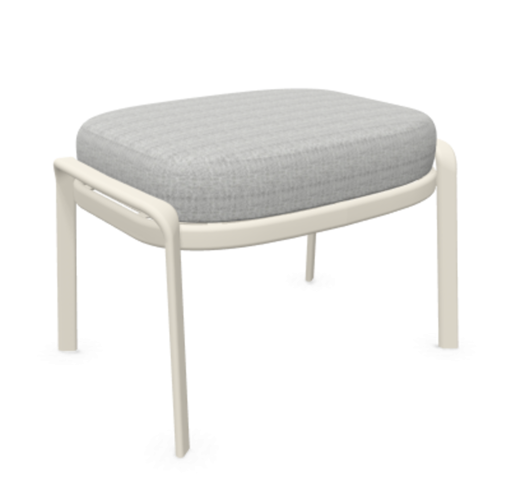 Emu Carousel Sitzpouf - 23 Mattweiß - 700/13 Hellgrau